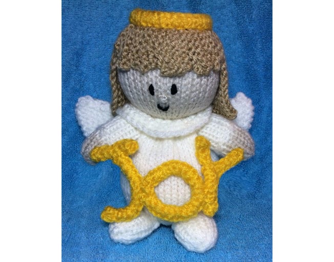 KNITTING PATTERN - Joy the Angel Chocolate orange cover / 15 cms Christmas toy