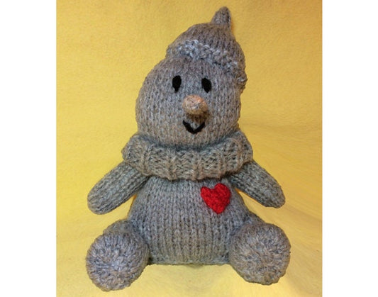 KNITTING PATTERN - Tin Man chocolate orange cover / 17 cms toy