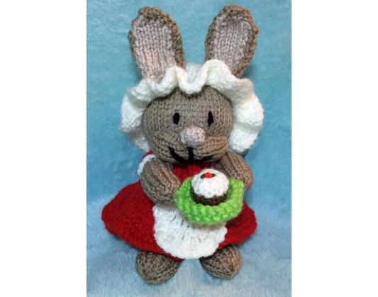 KNITTING PATTERN - Christmas Flopsy inspired choc orange cover