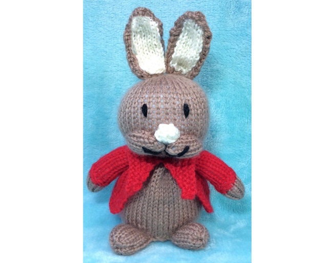 KNITTING PATTERN - Flopsy inspired choc orange cover / 18cm toy