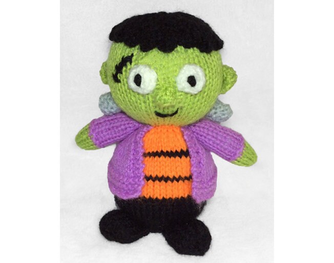 KNITTING PATTERN - Frankenstein chocolate orange cover / 15 cms Halloween toy