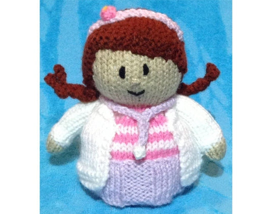 KNITTING PATTERN - Doc McStuffins chocolate orange cover or 15 cms toy