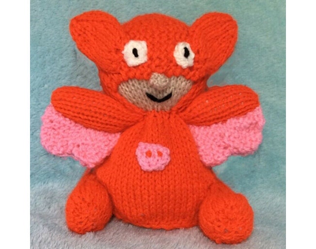 KNITTING PATTERN - Owlette choc orange cover / 15 cms toy