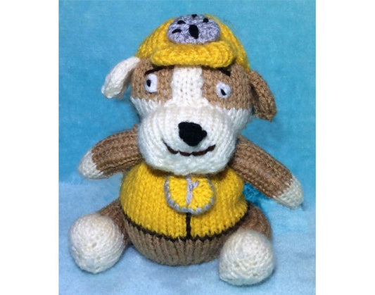 KNITTING PATTERN - Rubble choc orange cover / 16 cms toy