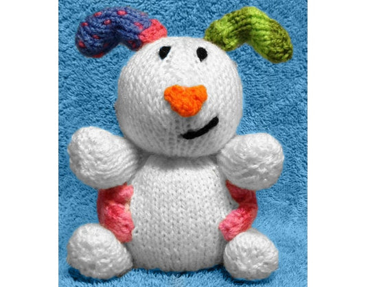 KNITTING PATTERN - Snowdog inspired chocolate orange cover / 15 cms toy