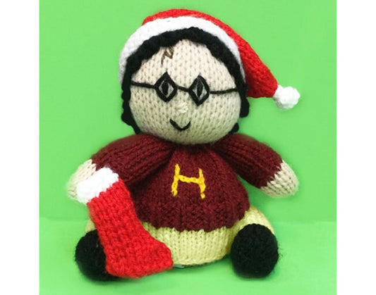 KNITTING PATTERN - Christmas Harry Potter orange cover or 15 cms toy