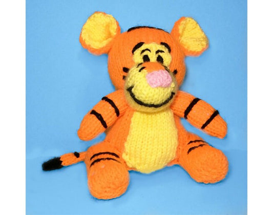 KNITTING PATTERN - Tigger choc orange cover / 15 cms toy