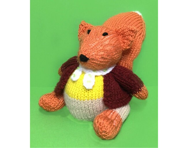 KNITTING PATTERN - Fantastic Mr Fox choc orange cover / 15 cms toy