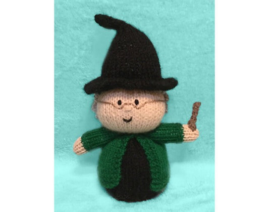 KNITTING PATTERN - Professor McGonagall inspired Choc cover or 18 cms toy