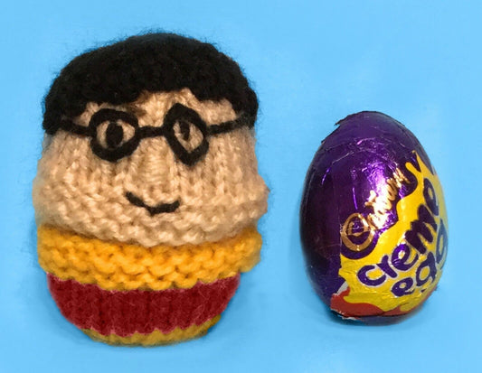 KNITTING PATTERN - Harry Potter bowl choc cover fits Creme Easter Egg