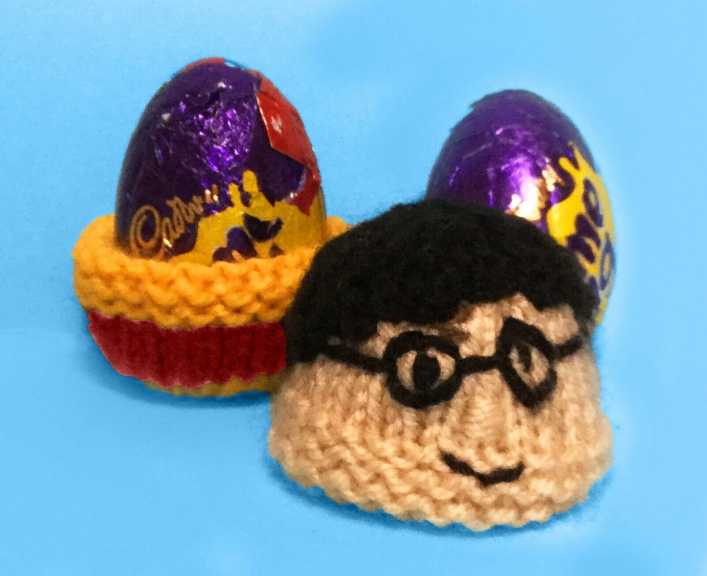 KNITTING PATTERN - Harry Potter bowl choc cover fits Creme Easter Egg ...