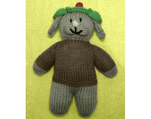 KNITTING PATTERN - Baby’s First Benjamin Bunny 24 cms Baby Soft Plush Toy