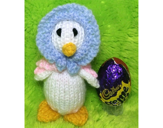 KNITTING PATTERN - Jemima Puddleduck inspired choc cover fits Easter Creme Egg