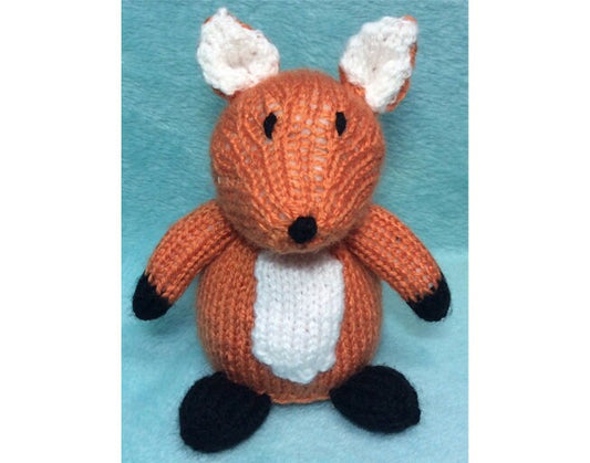 KNITTING PATTERN - Fox Chocolate orange cover / 15 cms Woodland Animal toy