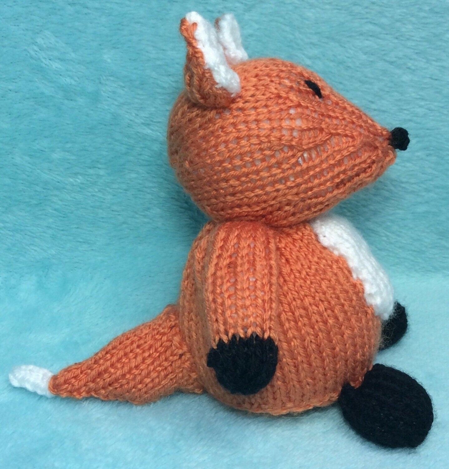 KNITTING PATTERN - Fox Chocolate orange cover / 15 cms Woodland Animal toy