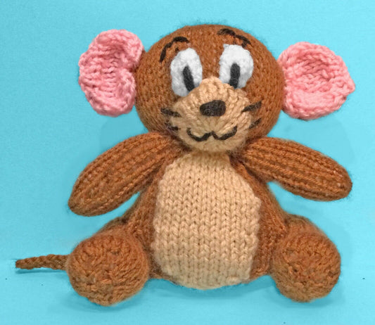 KNITTING PATTERN - Jerry Mouse inspired chocolate orange cover / 15 cms toy