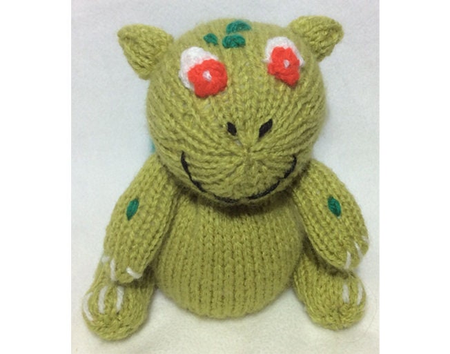 KNITTING PATTERN - Bulbasaur choc orange cover / 12cms toy