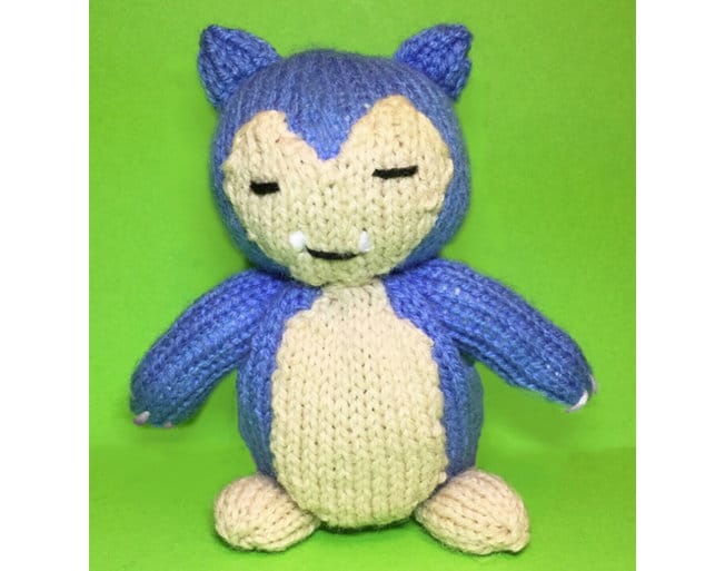 KNITTING PATTERN - Snorlax inspired chocolate orange cover/ 13 cms toy