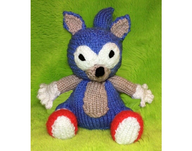 KNITTING PATTERN - Sonic the Hedgehog inspired choc orange cover /17cms toy