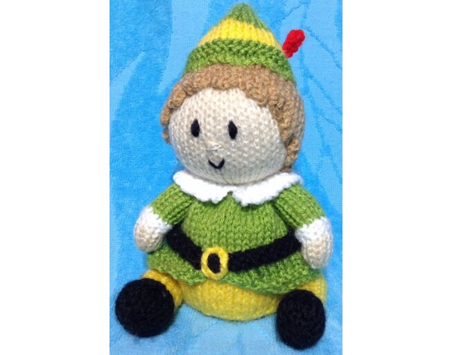 KNITTING PATTERN - Christmas Buddy the Elf inspired choc orange cover / 17 cms toy