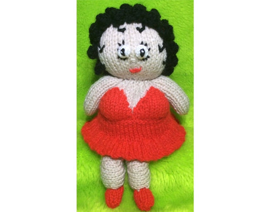 KNITTING PATTERN - Betty Boop inspired choc orange cover or 20 cms toy