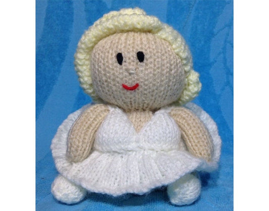 KNITTING PATTERN - Marilyn Monroe orange cover / 15cms toy