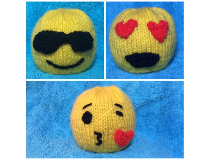 KNITTING PATTERN - Emoji inspired chocolate orange cover / 7 cms toy