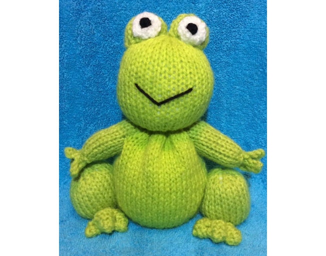 KNITTING PATTERN - Freddie the Frog chocolate orange cover or 15cms toy