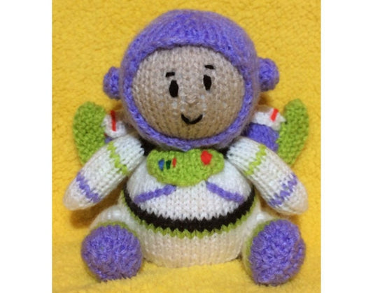 KNITTING PATTERN - Spaceman inspired choc orange cover / 13 cms toy