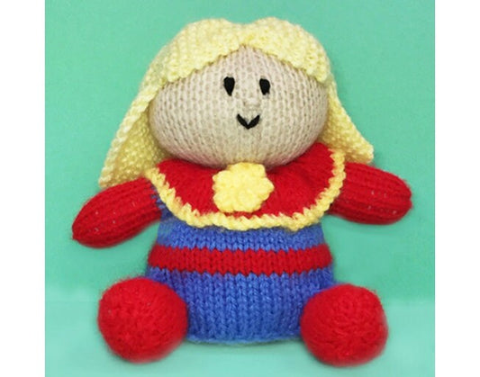 KNITTING PATTERN - Captain Marvel inspired choc orange cover /14cms