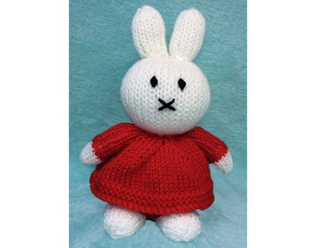 KNITTING PATTERN - Miffy inspired choc orange cover or 20 cms toy