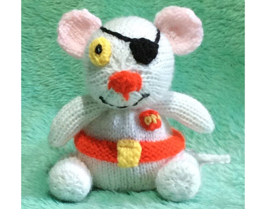 KNITTING PATTERN - Danger Mouse inspired chocolate orange cover / 15 cms toy
