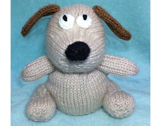 KNITTING PATTERN - Gromit inspired chocolate orange cover / 15 cms toy