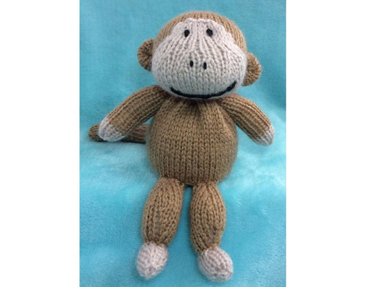 KNITTING PATTERN - Curious George inspired Choc cover or 20 cms toy