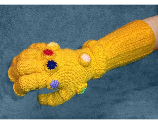 KNITTING PATTERN - Infinity Gauntlet Glove - fits Adult