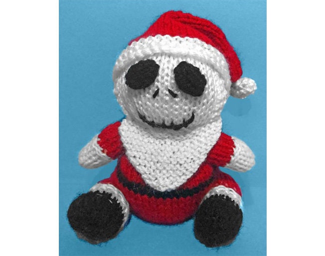 KNITTING PATTERN - Christmas Skeleton choc orange cover or 15 cms toy