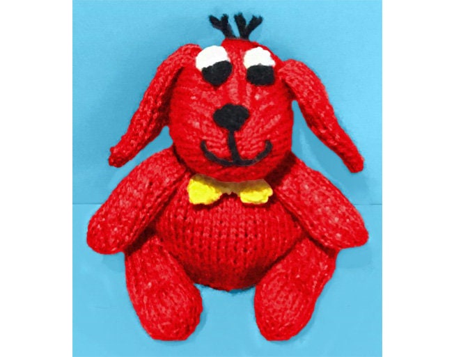 KNITTING PATTERN - Clifford the Big Red Dog inspired choc orange cover / 15cms