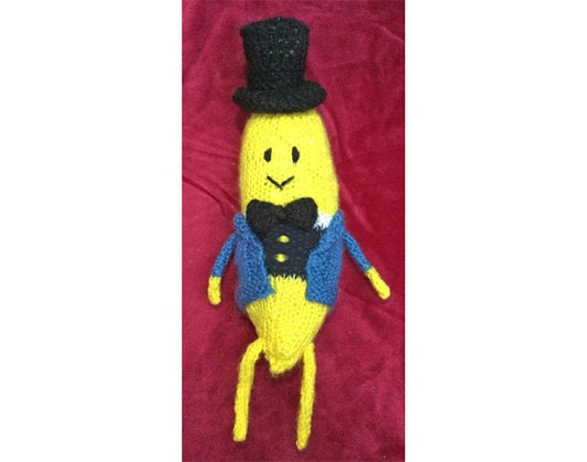 KNITTING PATTERN - Victorian Christmas Ebanana Scrooge inspired 26cm toy doll