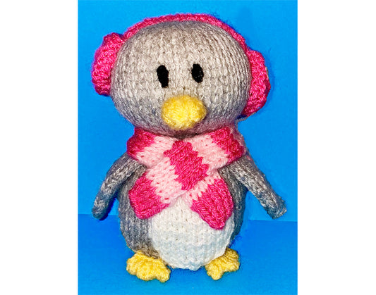 KNITTING PATTERN - Penny Penguin chocolate orange cover / 14 cms Christmas toy