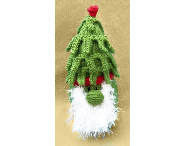 KNITTING PATTERN - Christmas Tree Gonk Gnome Chocolate orange cover / 13cms toy